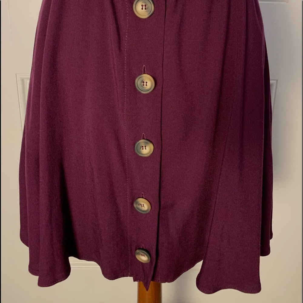 ASOS Burgundy Skirt With Straps NWT US 10 - Picture 5 of 5